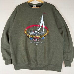 Vintage Master Mariners 2005 Lee Heavyweight‎ Sweatshirt Mens Large Olive Green